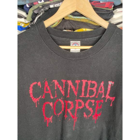 Y2K 2004 Cannibal Corpse Tour of the Wretched Men’s Black XL Band T-Shirt - Picture 2 of 4